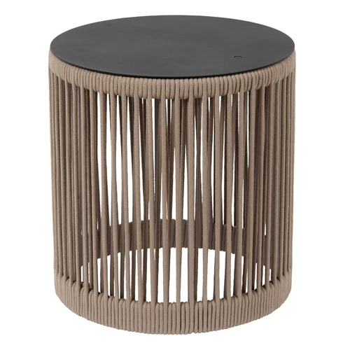 Lucide PINGI - wiederaufladbare Stehlampe Innen/Außen - Akku/Batterie - Ø 33,5 cm - LED 3 StepDim - 1x3W 3000K - IP44 - Taupe - ausgeschaltet